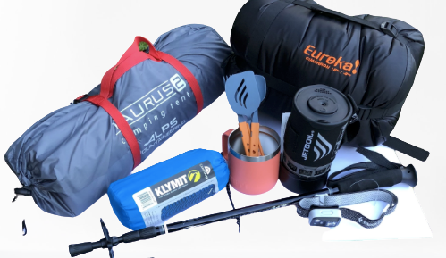 rent tent and sleeping bags Deluxe Camping Bundle for One, Rent $45 per day (3 day min, plus shipp