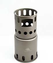 Load image into Gallery viewer, TOAKS Titanium  Backpacking Wood Burning Stove, Rent for $3 per day.