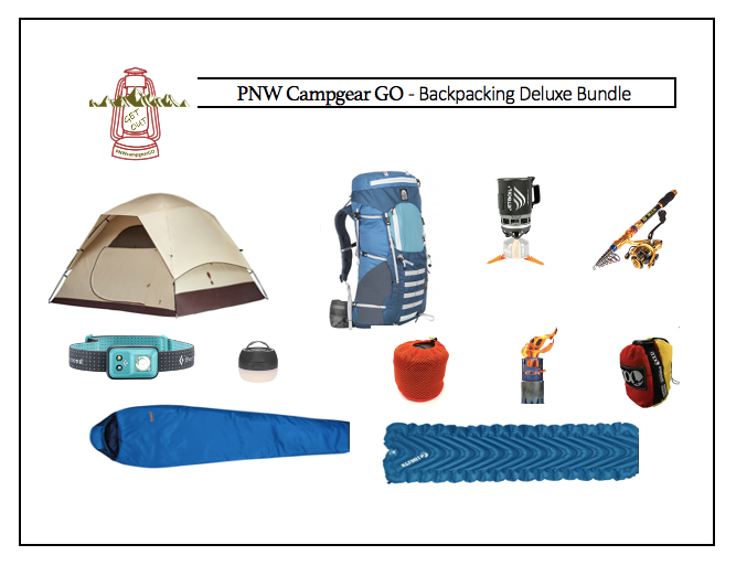 camping gear for rent Excel Backpacking Bundle for One, Rent for $65 per day (3 day min, plu